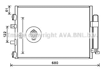 AVA QUALITY COOLING Конденсатор, кондиционер FD5484D